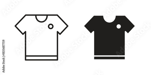Soccer jersey icon on white background. Stock vector icon