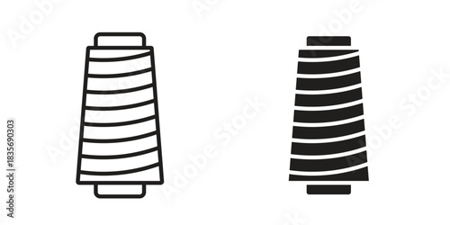 Yarn icon in line design. Simple icon vector