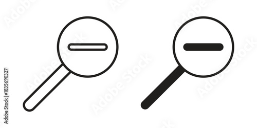 Zoom out icon in line design. Simple icon vector