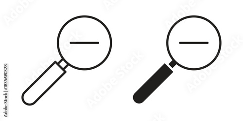 Zoom out icon in line design. Simple icon vector