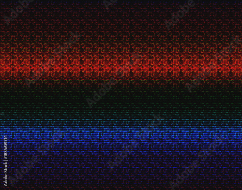 Stereogram Illusion Background – Horizontal Gradient Bands with Grain Texture and Hidden 3D Depth