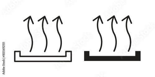 Heat icon flat simple icon. Liner version - stock vector.