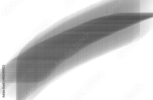 Abstract illustration of intersecting lines forming a curved pattern on a white background design art