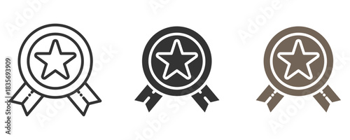 Celebrate achievement with star award ribbons in professional designs for recognition, excellence, and top quality performance in diverse fields