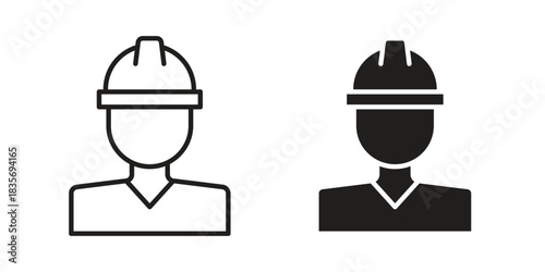 User helmet safety icon for your website design, logo, app, UI. EPS10