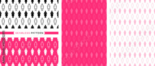 Seamless pattern, seamless background, colors easily changed, vector and illustration.