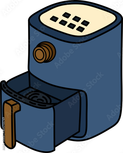 Modern compact air fryer