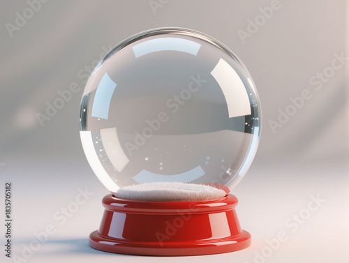 empty snow globe clear glass