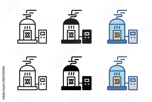 Cryogenic Chamber Designs. Cryogenic chamber experiment setup showing cooled cylinder with quantum material sample inside, clean