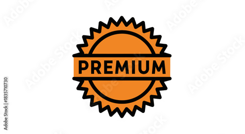 Premium Quality Seal of Approval Badge Graphic.