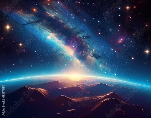 space background with stars