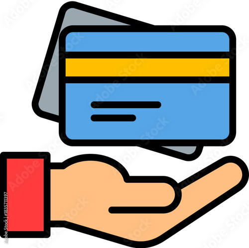 Credit Card lineal color icon