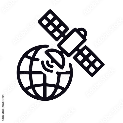 map icon black and white vector design 