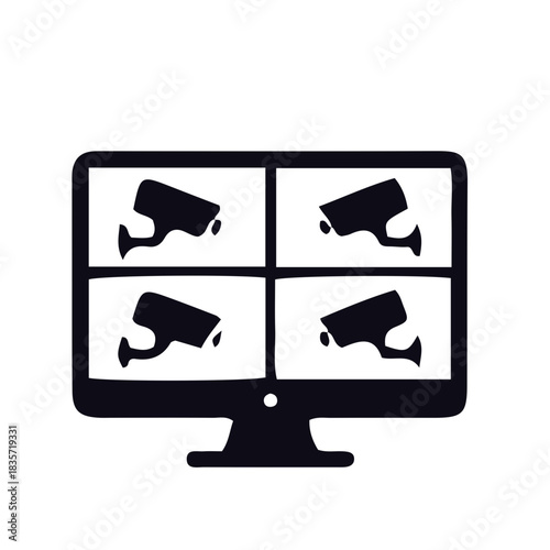  Photography, Photo icon black and white vector design 