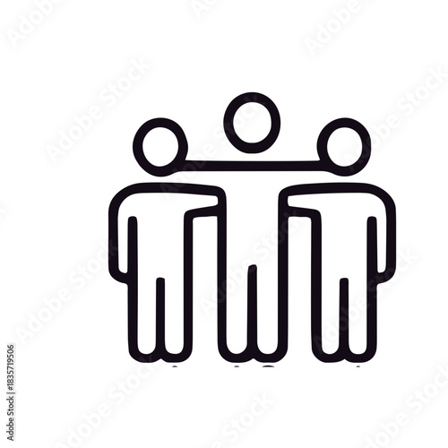 fintness outline icon black and white vector design 