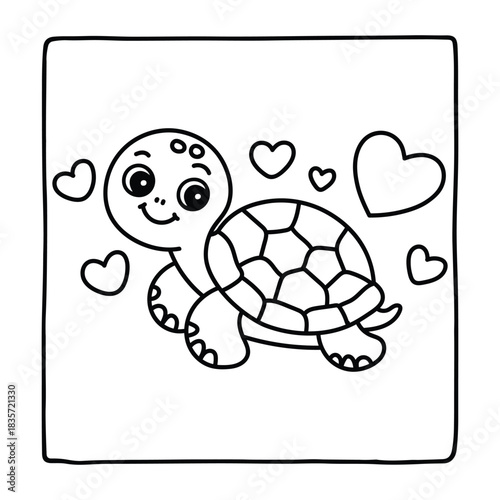 Bold and Easy Valentine's Day Coloring Page for Kids and Adults, Cozy Love Coloring Page, Cute and Cozy, Bold and Easy, Fun Romantic, Hygge-Inspired Designs, Valentine's Day, Self-love, Victor art.