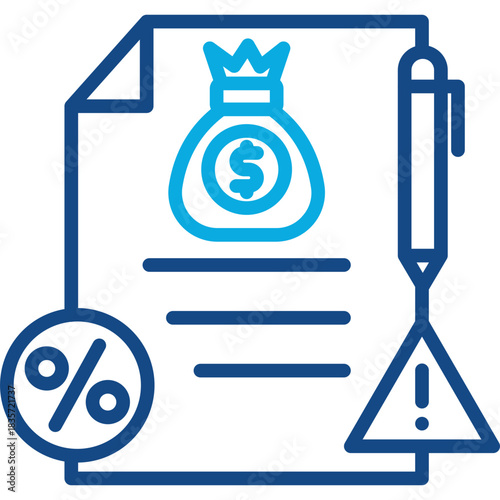 Debt Payment line color icon