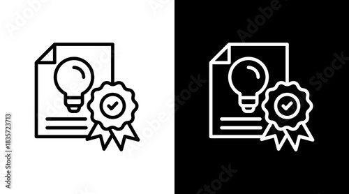 Patent With Icon Set Design