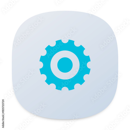Modern Gear Icon – Editable Vector File
