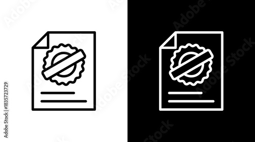 Trademark With Icon Set Design
