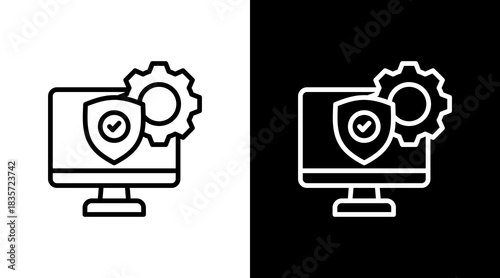 Digital Rights Management With Icon Set Design