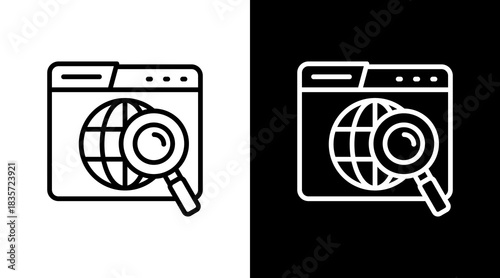 Domain With Icon Set Design