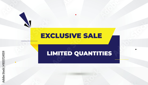 exclusive editable eps format vector art illustration template design web banner abstract shapes yellow deep blue gradient bold font white gray gradient sun shine business background 4k sale limited