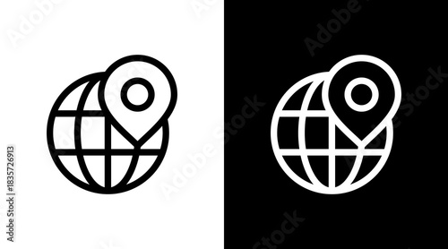 Ip Address With Icon Set Design