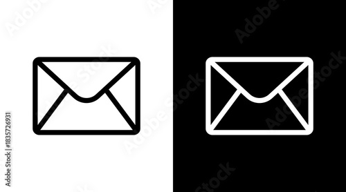 Email With Icon Set Design