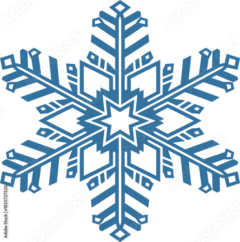 vector illustration of a snowflake