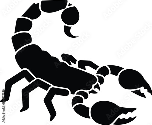 scorpion isolated on white background