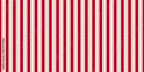 Christmas red striped seamless pattern. Vintage holiday candy cane print. Xmas traditional gift wrapping paper texture. Winter lines backdrop. Vector illustration background