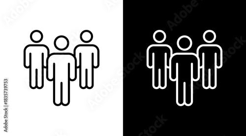 Employee With Icon Set Design