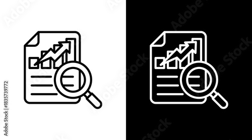 Analytics With Icon Set Design