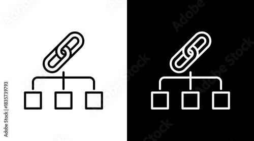 Network With Icon Set Design