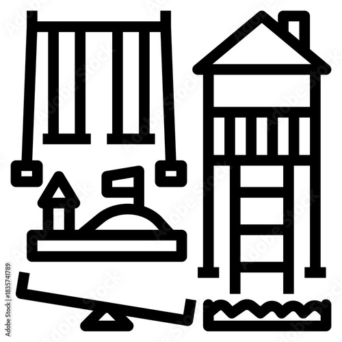 Playground Equipment Icon