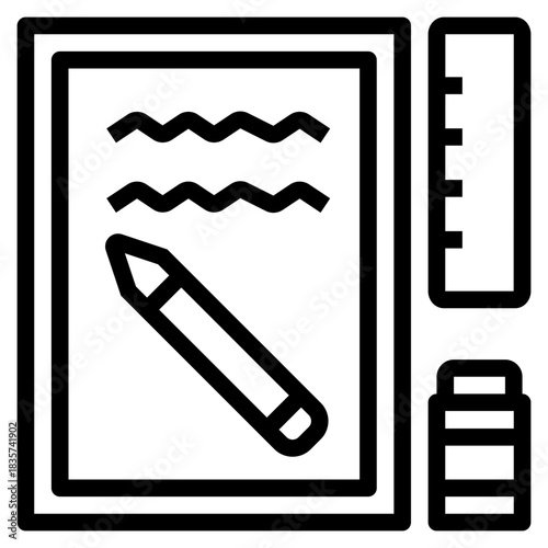 Art Supplies Outline