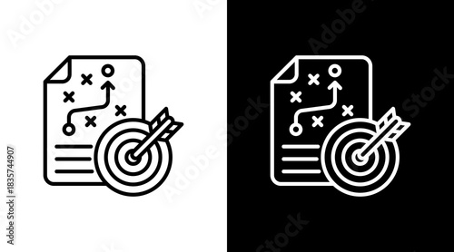 Goal Setting With Icon Set Design