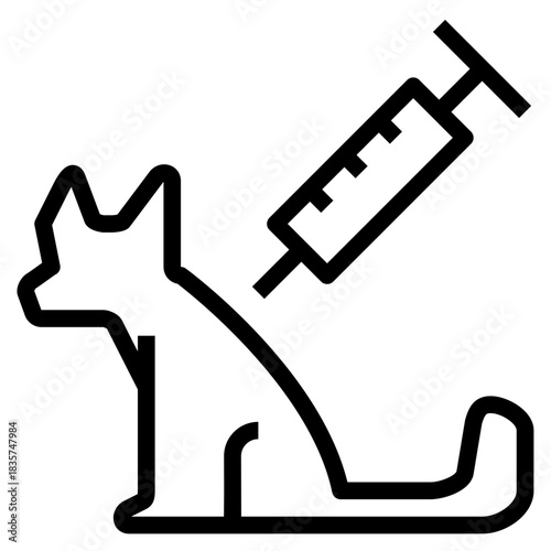 Dog Immunization Icon