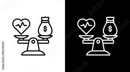 Solvency Ratios With Icon Set Design