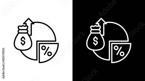 Dividend Yield With Icon Set Design