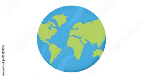 earth globe vector illustration