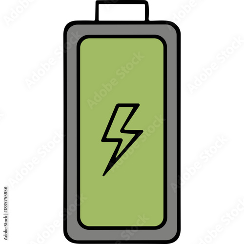 battery icon isolated on white background