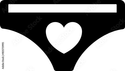 Lingerie with heart design
