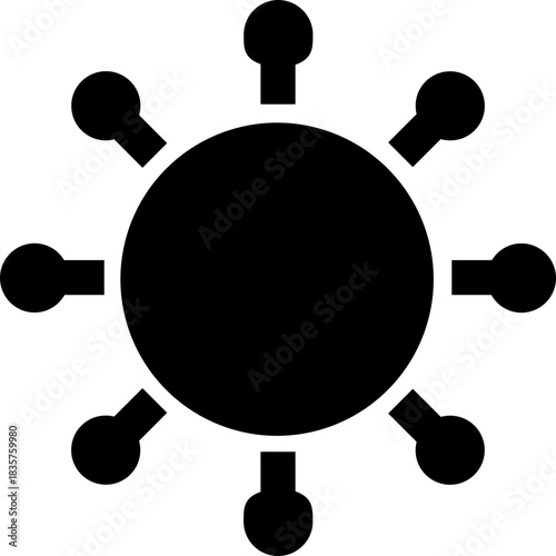 Coronavirus Silhouette