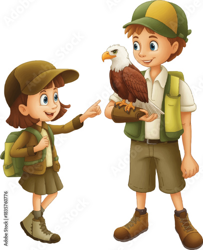 cartoon illustration of a couple