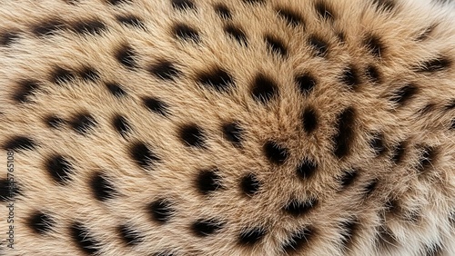 Close up lynx fur
