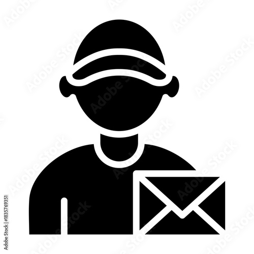 Postman Glyph Icon