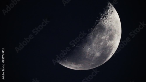 Waning crescent moon. It appearing to become smaller the last of the phases of the moon.