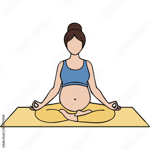 yoga woman vector